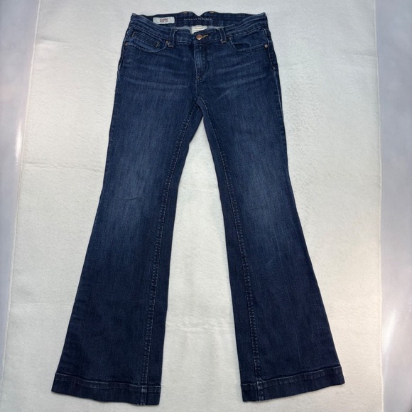 Banana Republic Denim - Banana Republic Classic Wide Leg Jeans Dark Wash Denim Size 6 Flap Pocket